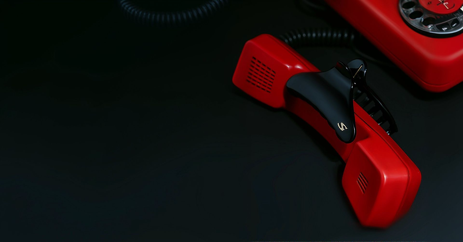 Sacrae beauty hair accessories — red phone editorial banner