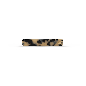 Sacrae Barrette Classique medium in white tokyo — polished acetate on a clean surface