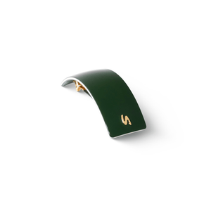 Sacrae Barrette Classique L Éclat Vert — polished acetate on clean surface