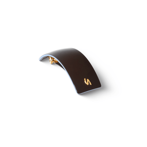 Barrette Classique L Twilight Mirage — worn at the nape, natural styling