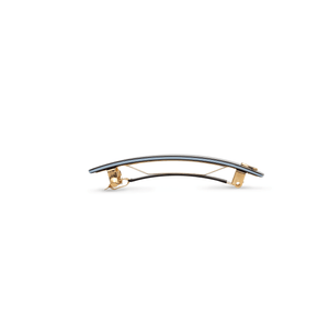 Barrette Classique M Twilight Mirage — worn at the nape, natural styling