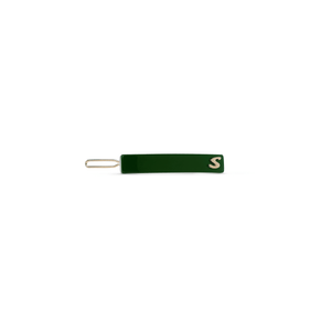 Sacrae Barrette Classique XS Éclat Vert — polished acetate on clean surface
