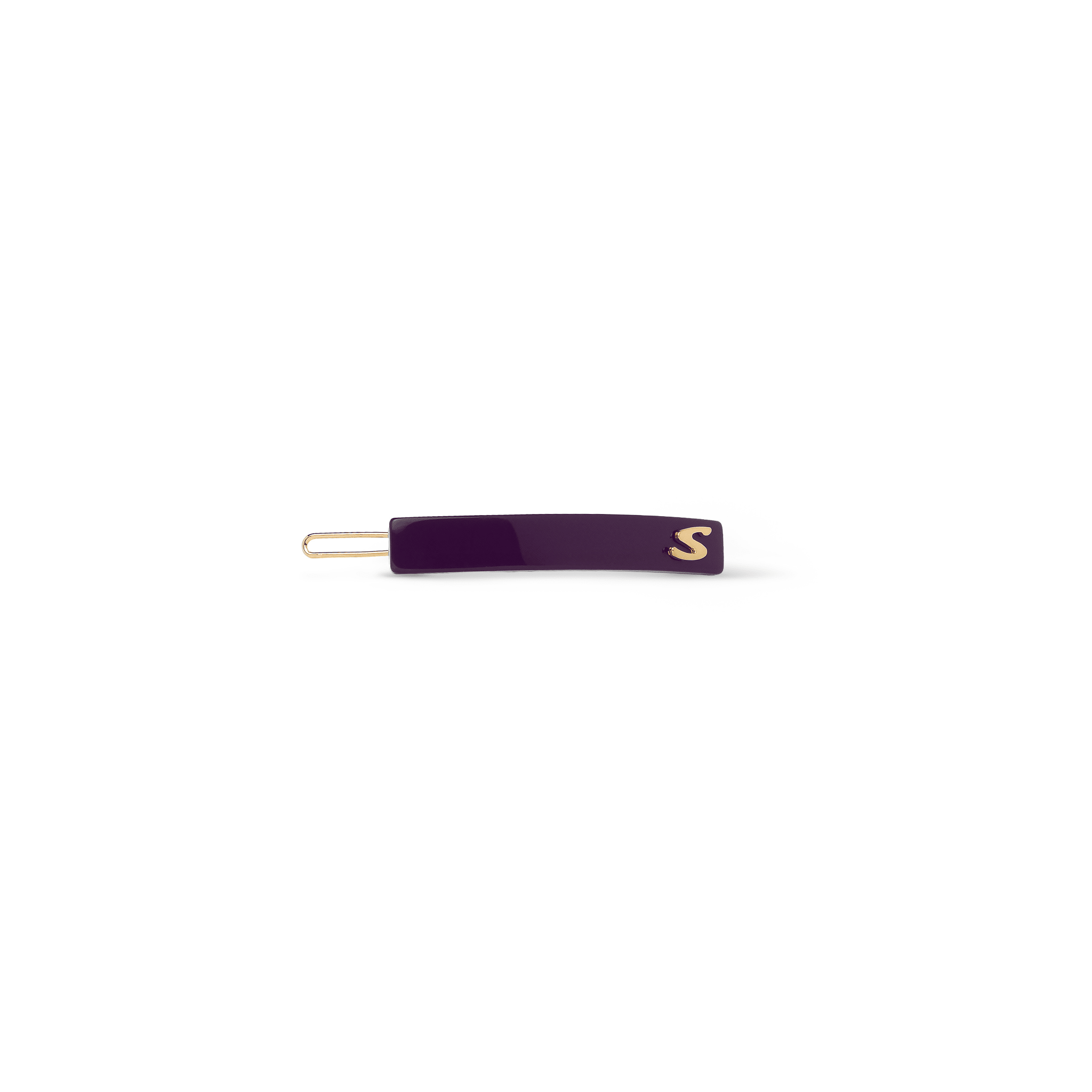 Sacrae Barrette Classique XS Purple Karma — polished acetate on clean surface