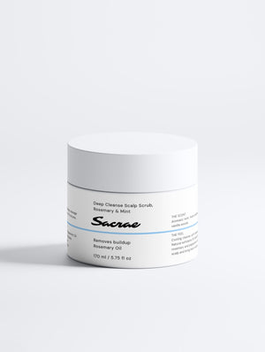 Sacrae Deep Cleanse Scalp Scrub Rosemary & Mint — product shot on clean surface