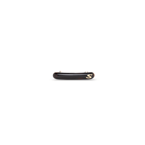 Sacrae Jonc Slim Hair Barrette in tortoise — minimal acetate bar on clean background