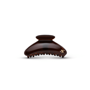 Sacrae Lumière Medium Hair Clip in tortoise — French-style flat clip on neutral background