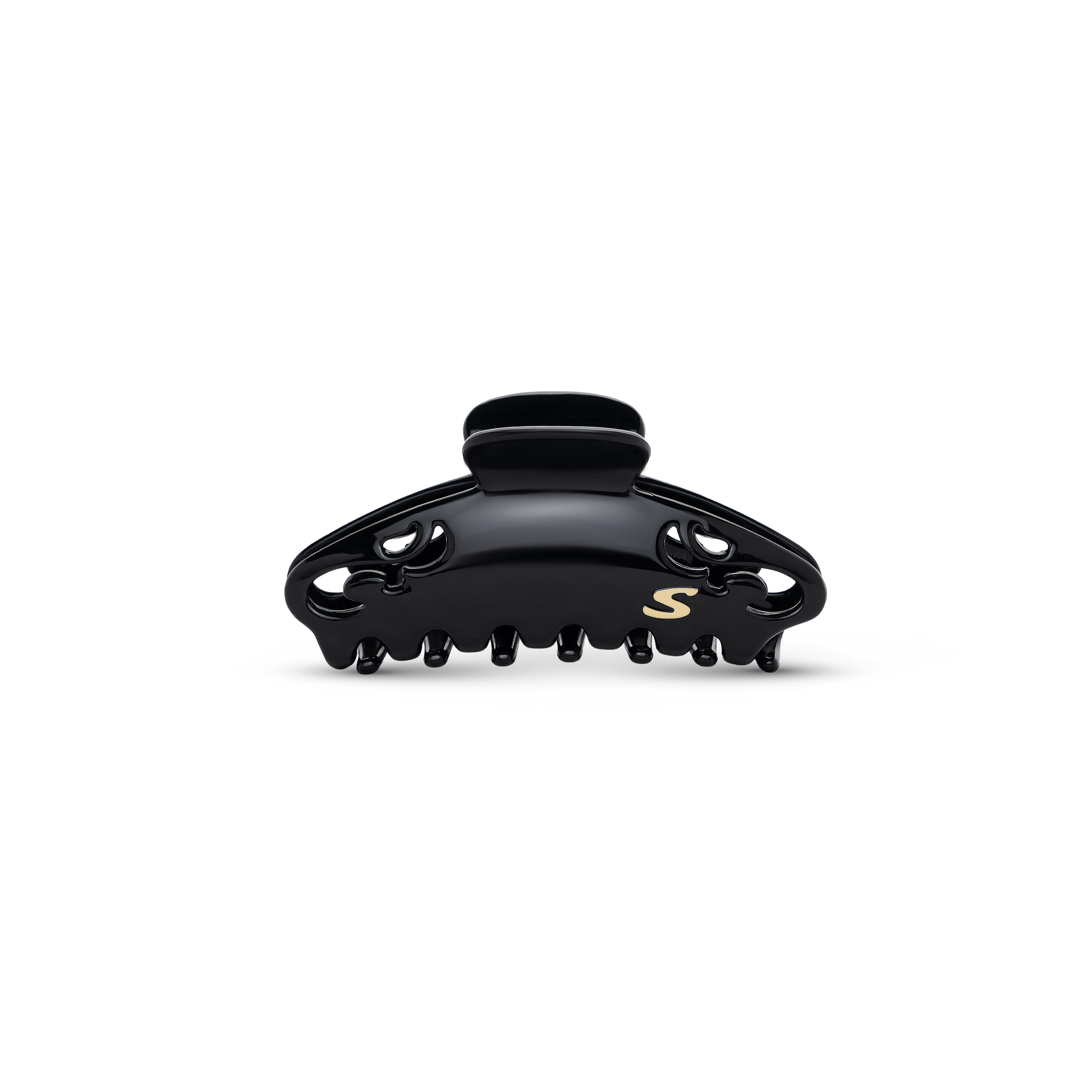 Melissa Large Claw Clip – Glossy Black - Sacrae Beauty