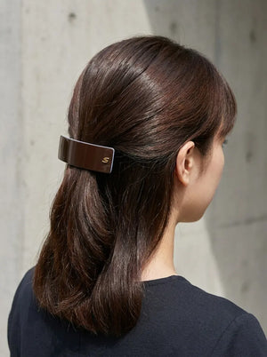 Sacrae Barrette L Twilight Mirage Capsule Edition, half-up hairstyle, back view
