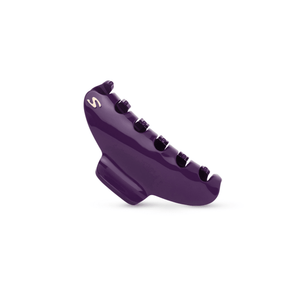 Pince Iconique L Purple Karma — worn in a half-up style