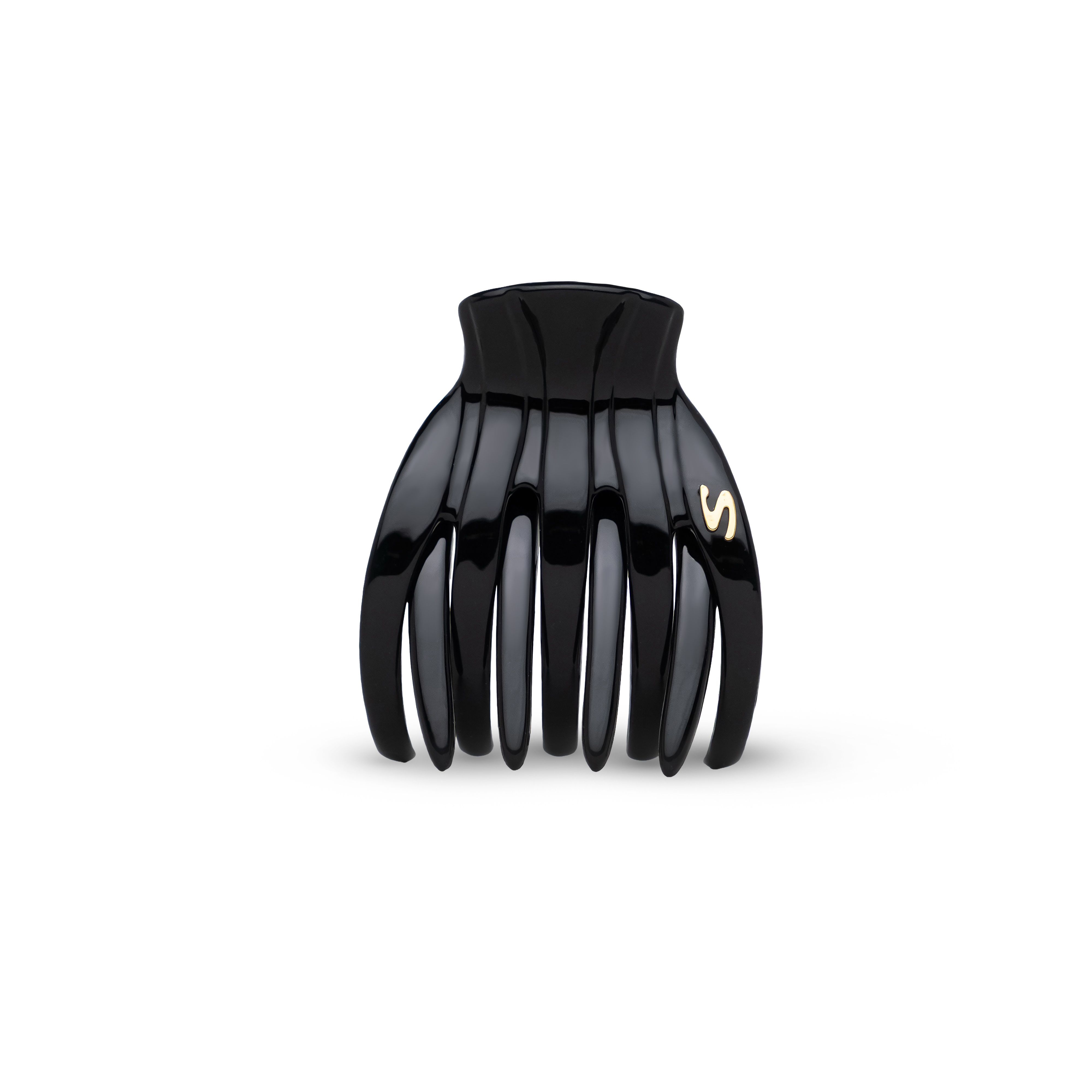 Marina Medium Claw Clip – Glossy Black