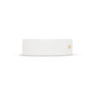 Sacrae Barrette Classique large in cream and black — polished acetate on a clean surface