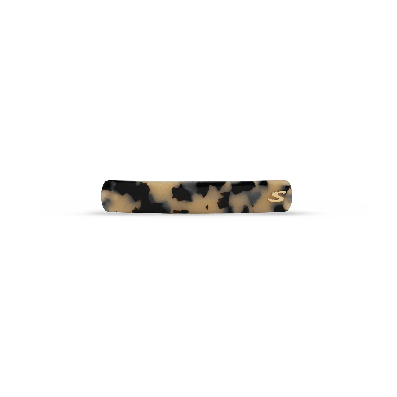 Sacrae Barrette Classique medium in white tokyo — polished acetate on a clean surface