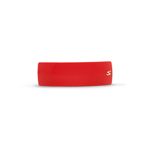 Sacrae Barrette Classique L — midnight rouge, polished bordeaux acetate on dark surface