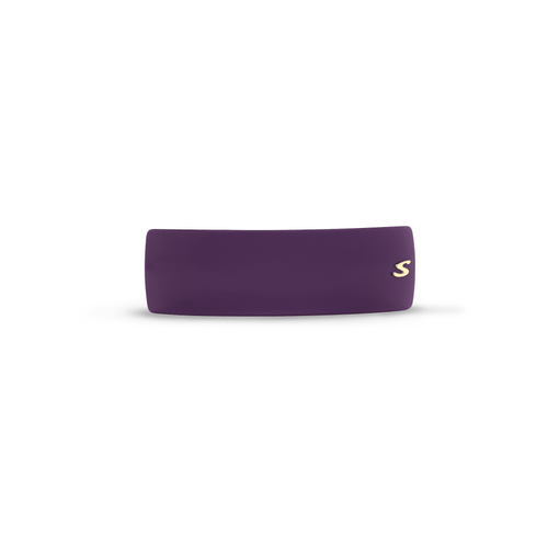 Sacrae Barrette Classique L Purple Karma — polished acetate on clean surface