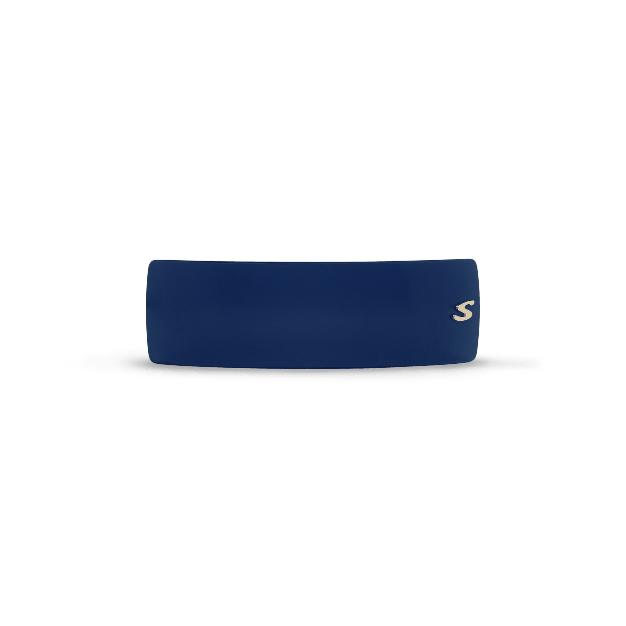 Barrette Classique L Reputation Night — worn at the nape, natural styling