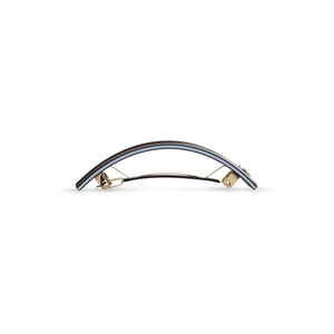 Barrette L Twilight Mirage — detail of clasp and engraved S mark