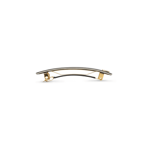 Barrette M Éclat Vert — detail of clasp and engraved S mark
