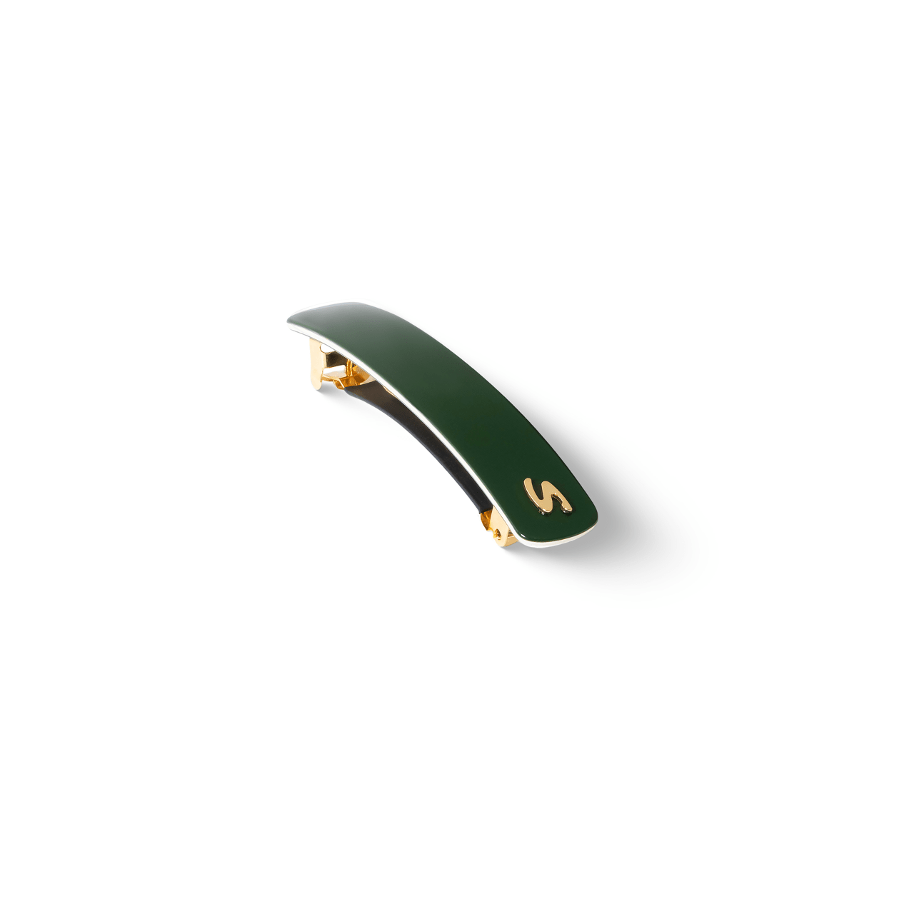 Sacrae Barrette Classique M Éclat Vert — polished acetate on clean surface