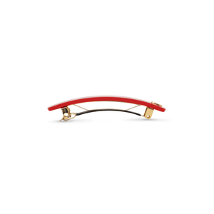Barrette M midnight rouge — clasp detail and S engraving