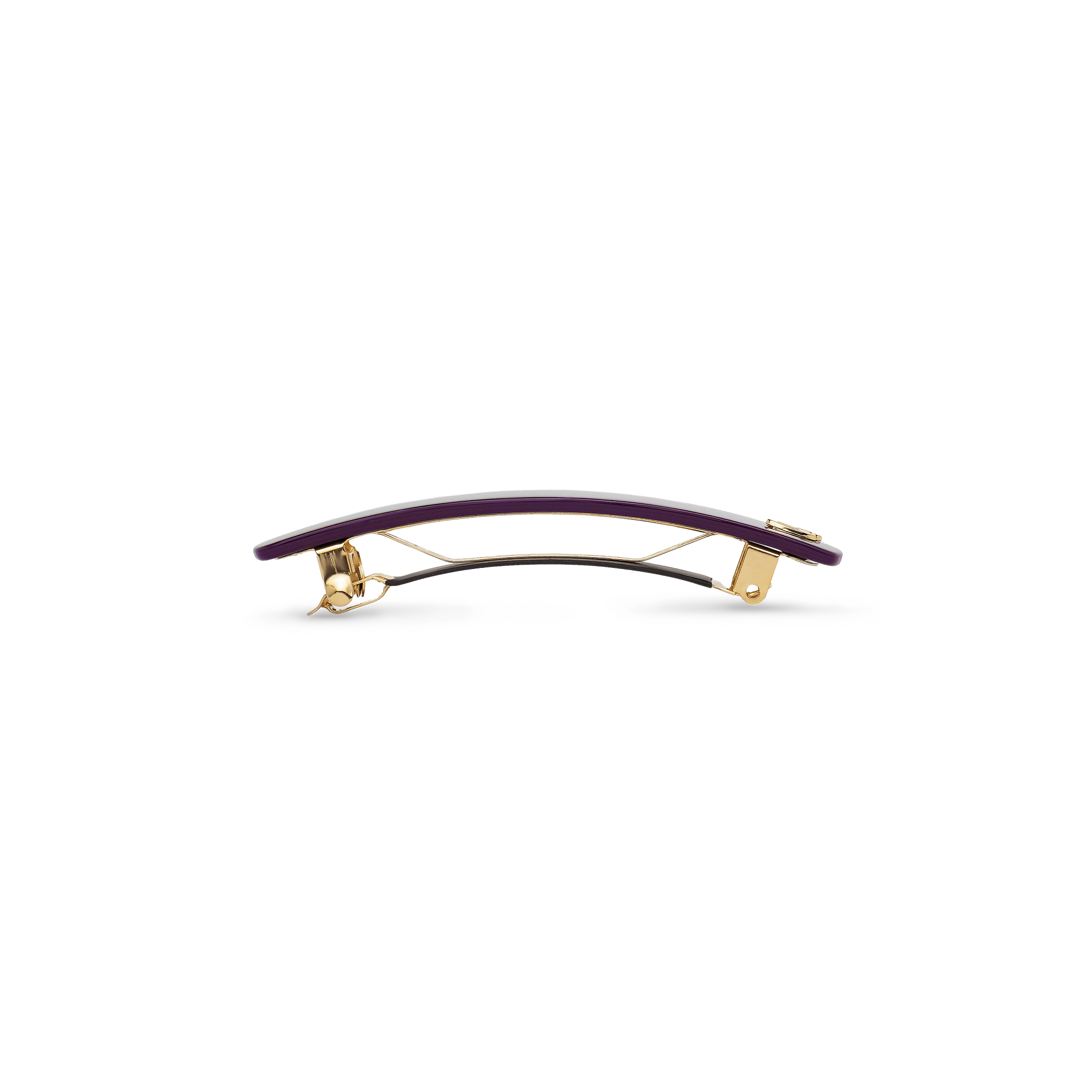 Sacrae Barrette Classique M Purple Karma — polished acetate on clean surface