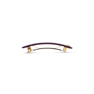 Sacrae Barrette Classique M Purple Karma — polished acetate on clean surface