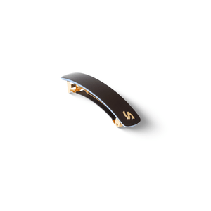 Barrette M Twilight Mirage — detail of clasp and engraved S mark