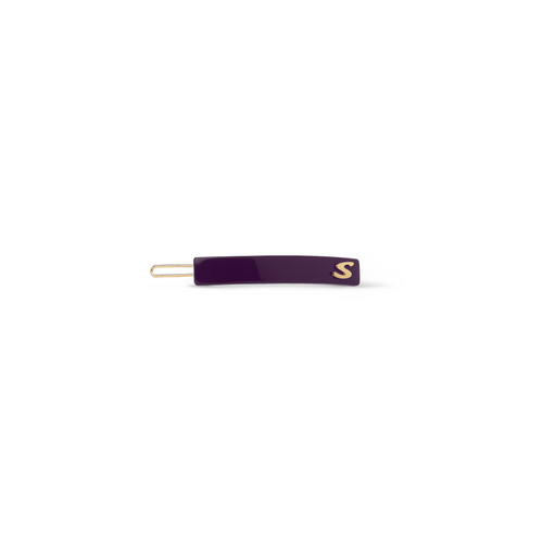 Sacrae Barrette Classique XS Purple Karma — polished acetate on clean surface