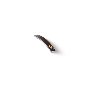 Barrette Classique XS Twilight Mirage — worn at the nape, natural styling