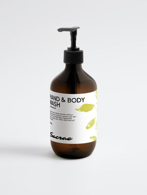 Sacrae Hand & Body Wash Ginger & Smoky Cardamom — product shot on clean surface