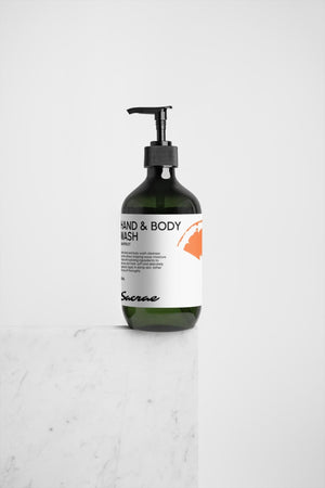 Sacrae Hand & Body Wash Grapefruit — lifestyle shot