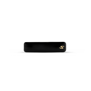 Sacrae Jonc Classique Barrette in glossy black — slim bar barrette on clean surface