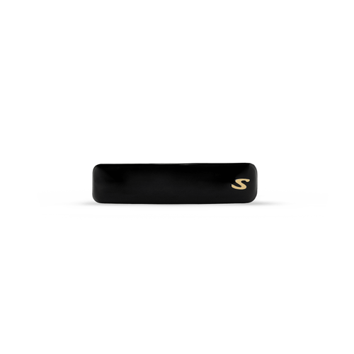 Sacrae Jonc Classique Barrette in glossy black — slim bar barrette on clean surface