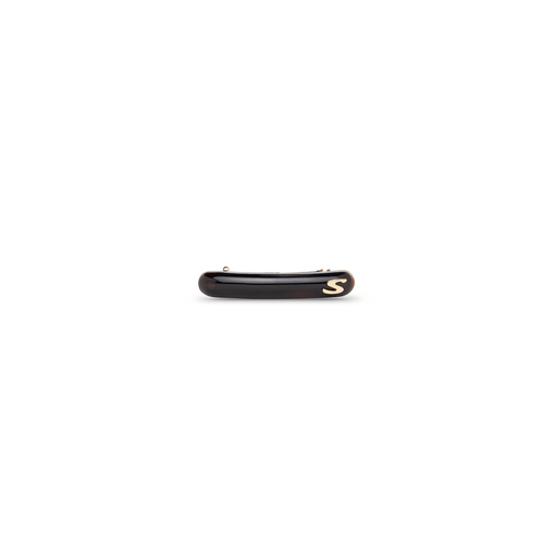 Sacrae Jonc Slim Hair Barrette in tortoise — minimal acetate bar on clean background