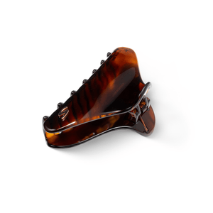Sacrae French Yoga clip tortoise — side view showing clip height and body