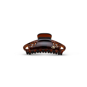 Sacrae Melissa Large Claw Clip in tortoise — Mazzucchelli acetate on clean background