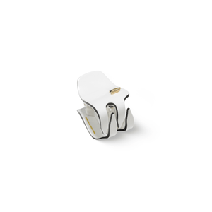 Pince Iconique small cream and black — top view showing Grip Link System™ teeth detail