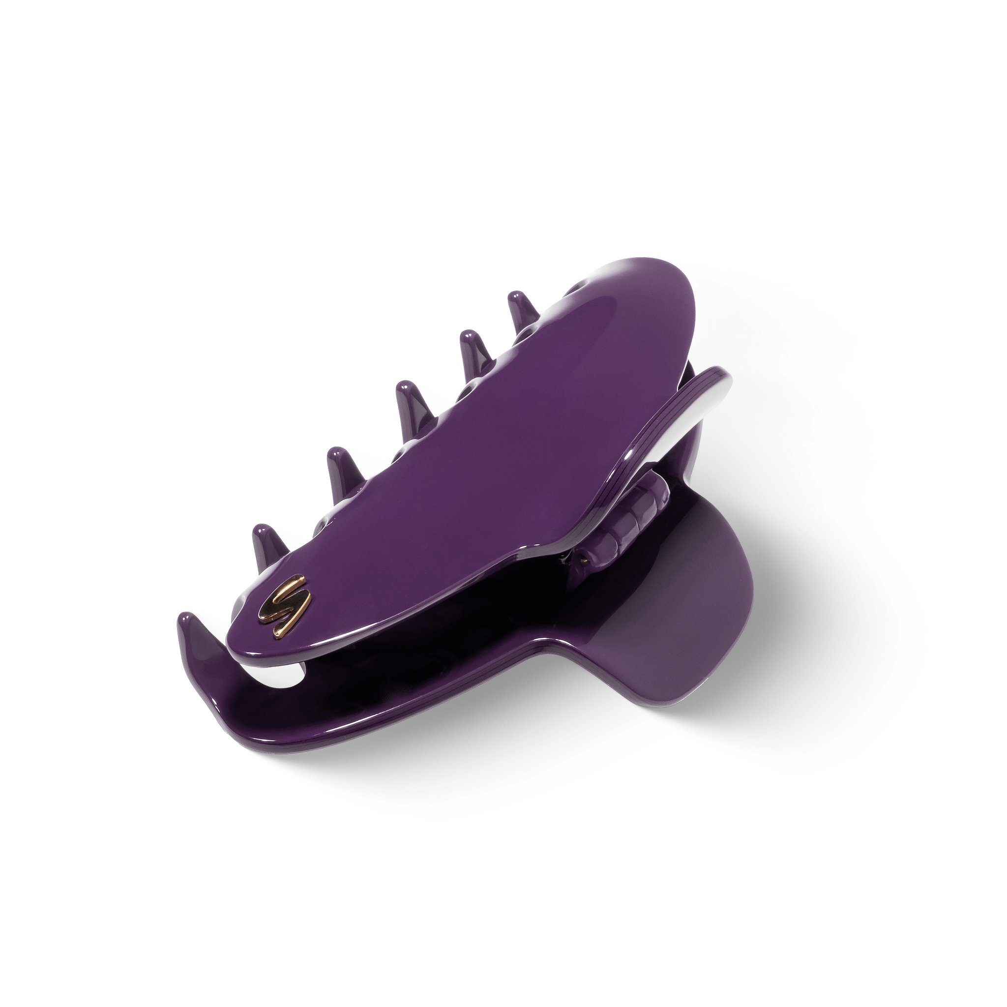 Sacrae Pince L Purple Karma — profile view showing depth and curve