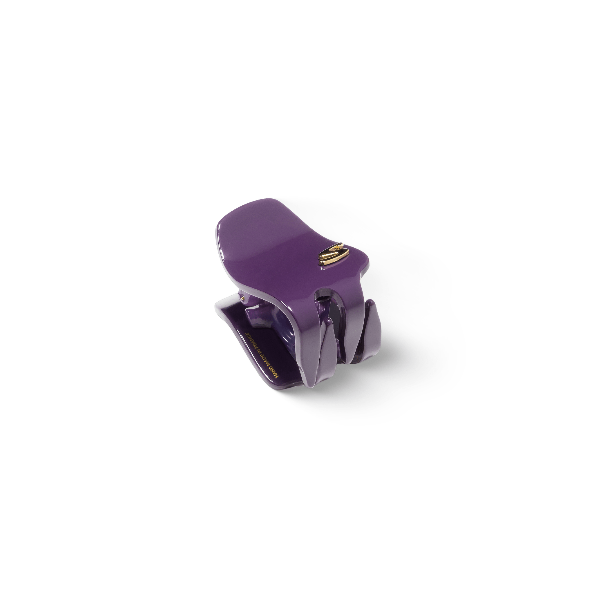 Pince XS Purple Karma — flatlay with matching Barrette XS