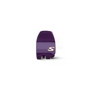 Sacrae Pince Iconique XS Purple Karma — acetate claw clip on editorial surface